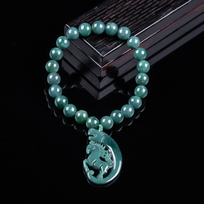 Jewelry & Watches Vitopoulos - 천연 비취 블루 워터 조디악 말