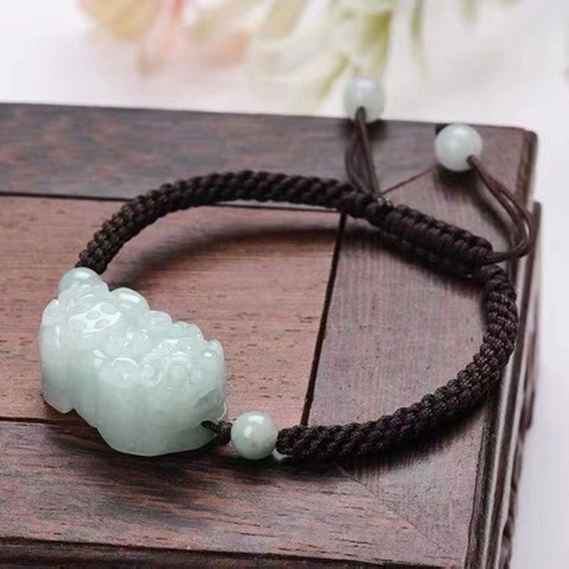 Jewelry & Watches Vitopoulos - 남녀공용 천연 비취 A급 픽시우 팔찌,