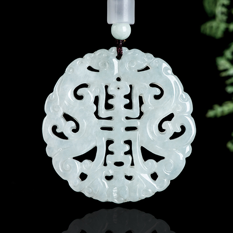 Necklace Pendant - 버마산 경옥 드래곤 펜던트 목걸이 여성용