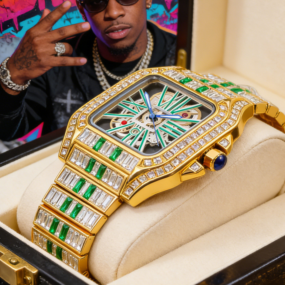 Jewelry And Watches Luxury Brand - 럭셔리 블링 쿼츠 손목시계 남성용 핫