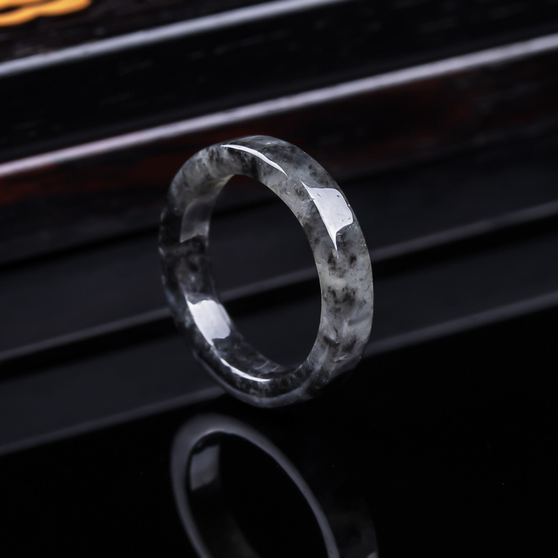 Jewelry & Watches Vitopoulos - 천연 A급 버마산, 블랙 제이디트 아이스