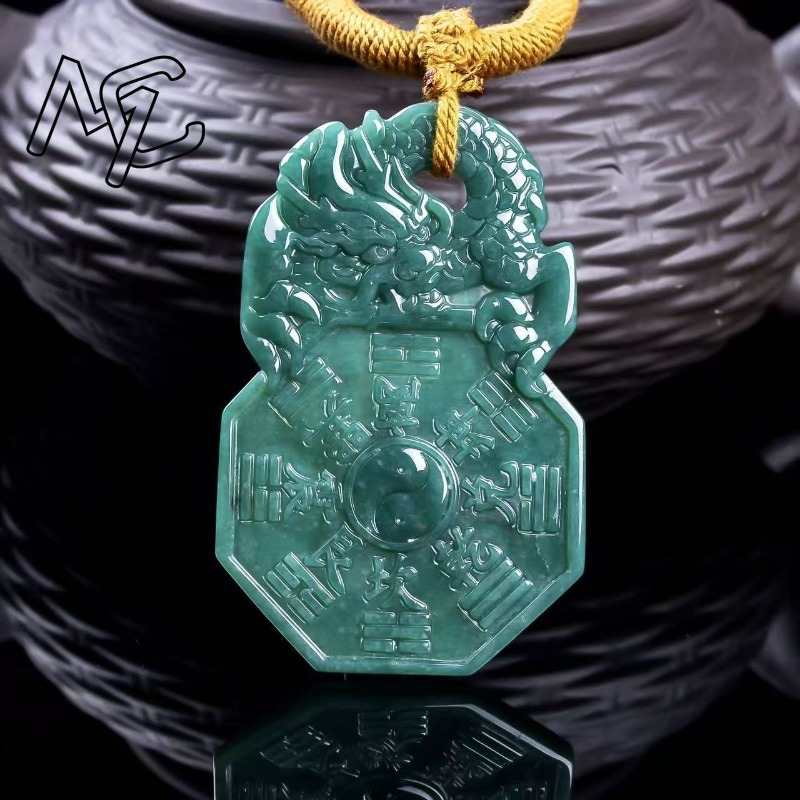 천연 진짜 에메랄드 블루 워터 마운틴 고스트 코인 펜던 - Necklace Pendant 리뷰 및 가격
