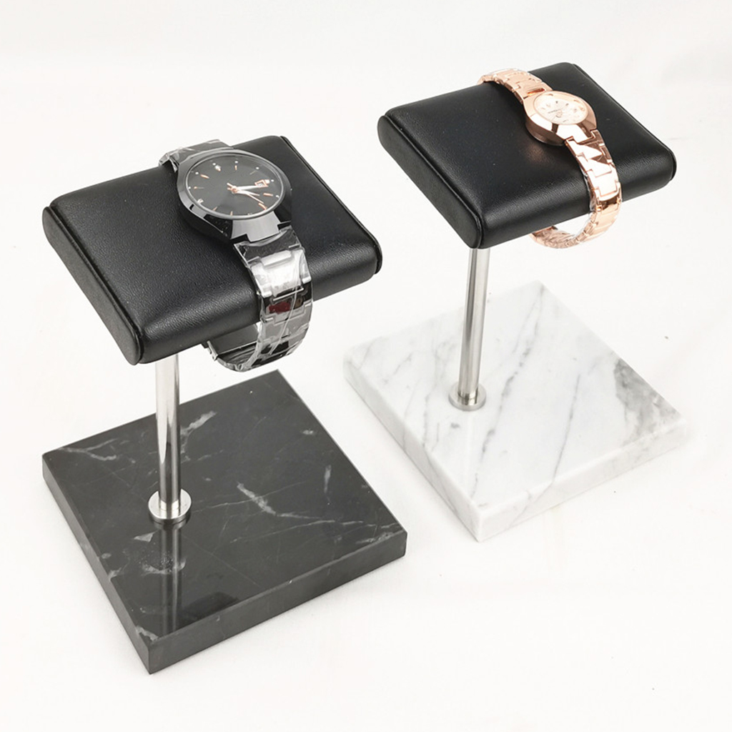휴대용 PU 가죽 및 대리석 시계 디스플레이 스탠드 팔 - Jewelry And Watches Stores 리뷰 및 가격