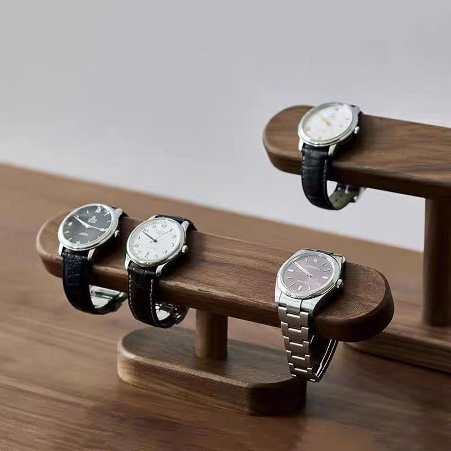 창의적인 원목 호두나무 보석 팔찌 시계 보관 진열대 시 - Jewelry And Watches Stores 리뷰 및 가격