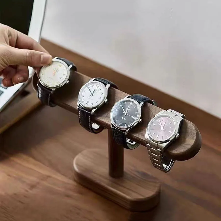 창의적인 원목 호두나무 보석 팔찌 시계 보관 진열대 시 - Jewelry And Watches Stores 리뷰 및 가격