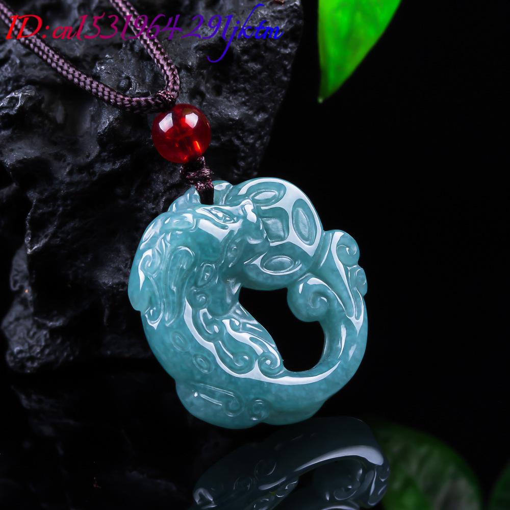 버마산 비취석 픽시우 펜던트 진짜 옥 고급 참 장식품  - Necklace Pendant 리뷰 및 가격