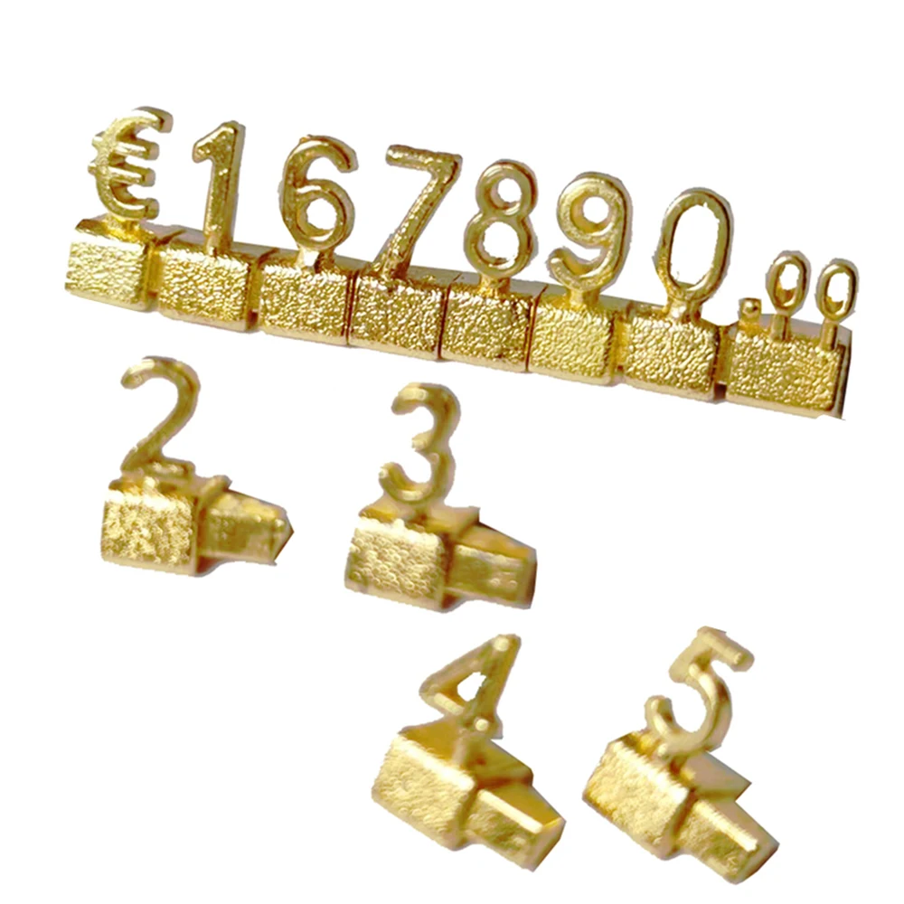 골드 3D 결합 가격 태그 조정 가능한 숫자 기호 큐브 - Jewelry And Watches Stores 리뷰 및 가격