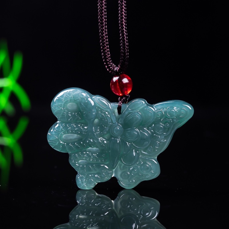 남녀공용 천연 비취 A급, 나비 펜던트, 블루 워터 아 - Jewelry & Watches Vitopoulos 리뷰 및 가격