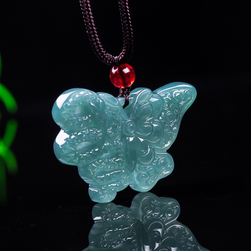 남녀공용 천연 비취 A급, 나비 펜던트, 블루 워터 아 - Jewelry & Watches Vitopoulos 리뷰 및 가격