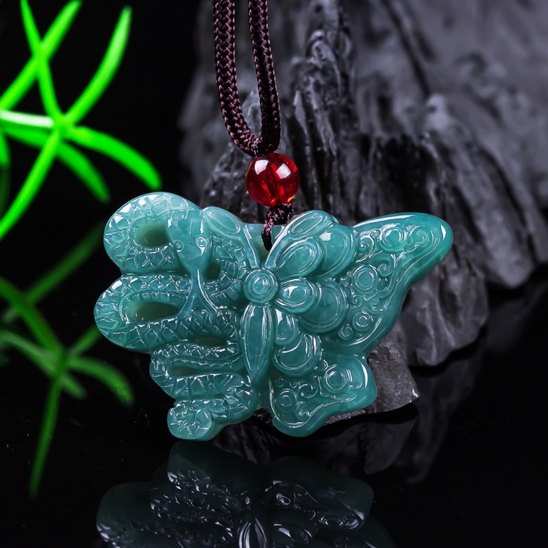 남녀공용 천연 비취 A급, 나비 펜던트, 블루 워터 아 - Jewelry & Watches Vitopoulos 리뷰 및 가격