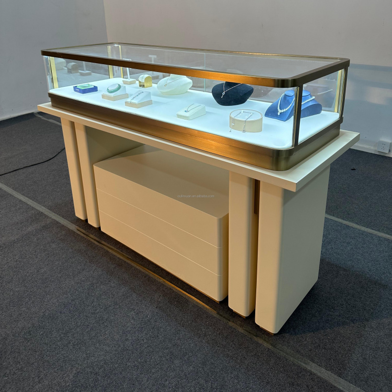 맞춤형 스테인리스 스틸 주얼리 시계 전시 테이블 쇼케이 - Jewelry And Watches Stores 리뷰 및 가격