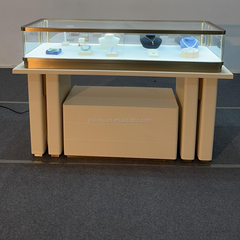 맞춤형 스테인리스 스틸 주얼리 시계 전시 테이블 쇼케이 - Jewelry And Watches Stores 리뷰 및 가격