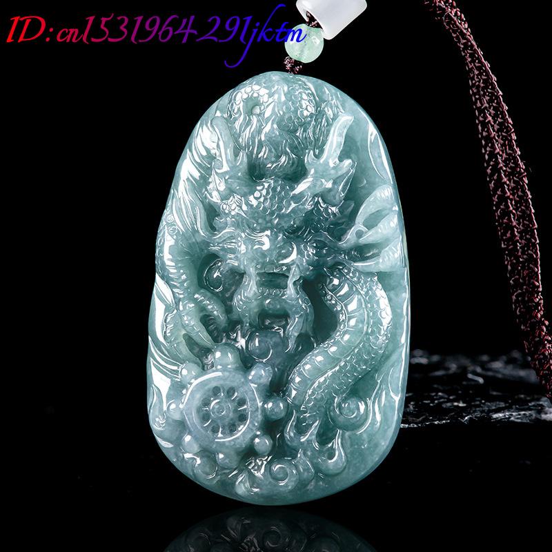 버마산 비취 용 펜던트 목걸이 버마산 비취석 패션 액세 - Necklace Pendant 리뷰 및 가격