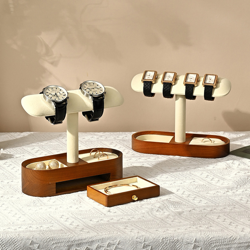 Oirlv 단단한 나무 시계 주최자 선반 T-바 시계  - Jewellery Watches 리뷰 및 가격