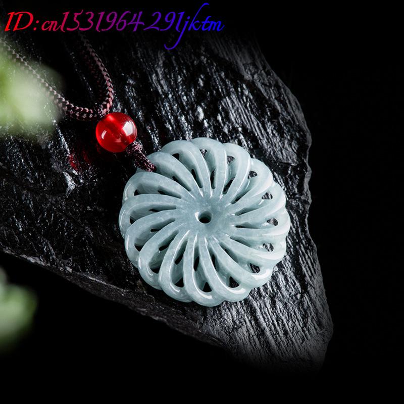 버마산 비취 꽃 펜던트 목걸이 스톤 패션 액세서리 부적 - Necklace Pendant 리뷰 및 가격