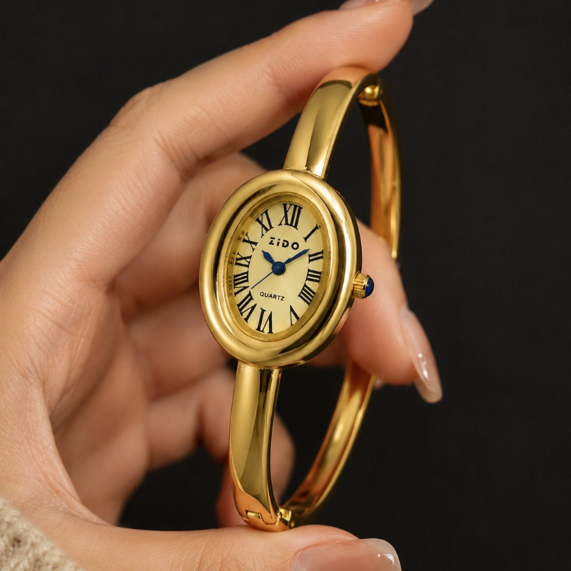 우아한 여성용 시계 빈티지 타원형 다이얼 아날로그 쿼츠 - Jewelry And Watches Luxury Brand 리뷰 및 가격