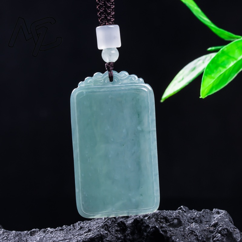 천연 비취 블루 워터 피스 낫팅글 플라크 펜던트 목걸이 - Necklace Pendant 리뷰 및 가격