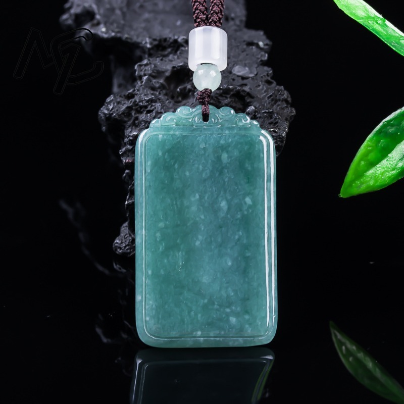 천연 비취 블루 워터 피스 낫팅글 플라크 펜던트 목걸이 - Necklace Pendant 리뷰 및 가격