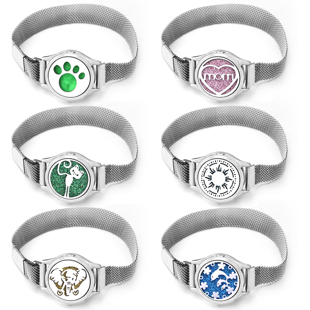 아로마 테라피 하트 모양 MOM 로켓 팔찌, 스테인레스 - Jewelry Essentials Watches 리뷰 및 가격