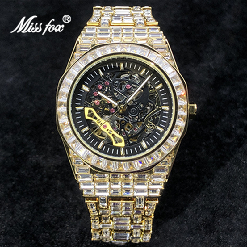 MISSFOX 남성용 기계식 시계, 스테인리스 스틸,  - Jewelry And Watches Luxury Brand 리뷰 및 가격
