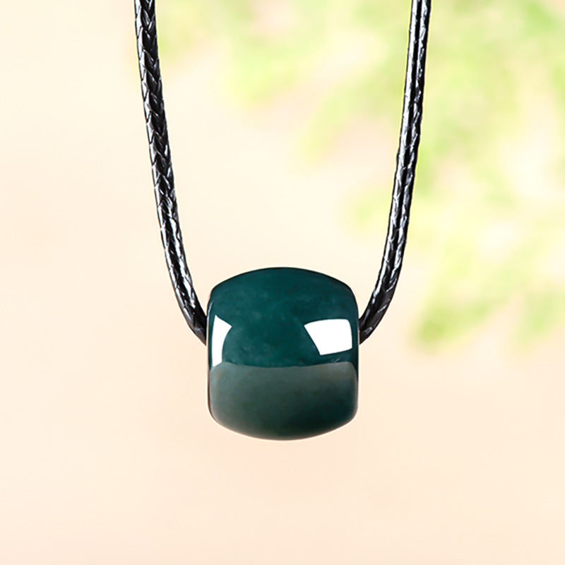 천연 미얀마 에메랄드 딥 블루 워터 로드 커넥션 비즈  - Necklace Pendant 리뷰 및 가격